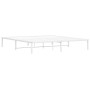 Estructura de cama de metal blanco 180x200 cm de , Camas y somieres - Ref: Foro24-373677, Precio: 86,13 €, Descuento: %