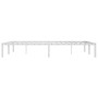 Estructura de cama de metal blanca 150x200 cm de , Camas y somieres - Ref: Foro24-373675, Precio: 85,29 €, Descuento: %