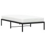 Estructura de cama metal negro 100x190 cm de , Camas y somieres - Ref: Foro24-373649, Precio: 66,19 €, Descuento: %