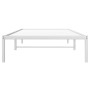 White metal bed frame 100x200 cm by , Beds and slatted bases - Ref: Foro24-373668, Price: 59,44 €, Discount: %