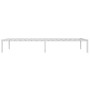 White metal bed frame 100x200 cm by , Beds and slatted bases - Ref: Foro24-373668, Price: 59,44 €, Discount: %