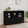 Sideboard with LED lights black 162x37x100 cm by , Sideboards - Ref: Foro24-3209143, Price: 264,35 €, Discount: %