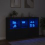 Sideboard with LED lights black 162x37x100 cm by , Sideboards - Ref: Foro24-3209143, Price: 264,35 €, Discount: %