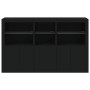 Aparador con luces LED negro 162x37x100 cm de , Aparadores - Ref: Foro24-3209143, Precio: 264,35 €, Descuento: %