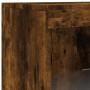 Sideboard with LED lights smoked oak 162x37x100 cm by , Sideboards - Ref: Foro24-3209174, Price: 244,03 €, Discount: %