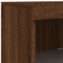 Sideboard with LED lights brown oak 162x37x100 cm by , Sideboards - Ref: Foro24-3209176, Price: 237,80 €, Discount: %