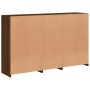 Sideboard mit LED-Leuchten, braune Eiche, 162 x 37 x 100 cm von , Sideboards - Ref: Foro24-3209148, Preis: 250,83 €, Rabatt: %