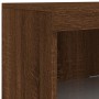 Sideboard with LED lights brown oak 162x37x100 cm by , Sideboards - Ref: Foro24-3209148, Price: 250,00 €, Discount: %