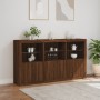 Sideboard mit LED-Leuchten, braune Eiche, 181,5 x 37 x 100 cm von , Sideboards - Ref: Foro24-3209155, Preis: 266,72 €, Rabatt: %