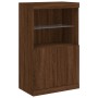 Sideboard with LED lights brown oak 181.5x37x100 cm by , Sideboards - Ref: Foro24-3209155, Price: 266,72 €, Discount: %