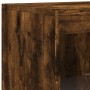 Sideboard with LED lights smoked oak 181.5x37x100 cm by , Sideboards - Ref: Foro24-3209181, Price: 263,18 €, Discount: %