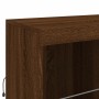 Sideboard with LED lights brown oak 202x37x100 cm by , Sideboards - Ref: Foro24-3209162, Price: 295,78 €, Discount: %