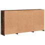 Sideboard with LED lights smoked oak 202x37x100 cm by , Sideboards - Ref: Foro24-3209160, Price: 301,46 €, Discount: %