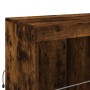 Sideboard with LED lights smoked oak 202x37x100 cm by , Sideboards - Ref: Foro24-3209160, Price: 301,46 €, Discount: %