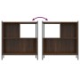 Estantería madera de ingeniería marrón roble 72x28x77,5 cm de , Librerías y estanterías - Ref: Foro24-838882, Precio: 50,99 €...