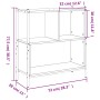 Eichenbraunes Holzwerkstoffregal 72x28x77,5 cm von , Bücherregale und Regale - Ref: Foro24-838882, Preis: 50,99 €, Rabatt: %