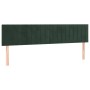 Cama box spring con colchón terciopelo verde oscuro 180x200 cm de , Camas y somieres - Ref: Foro24-3141440, Precio: 534,43 €,...