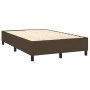 Cama box spring con colchón tela marrón oscuro 120x200 cm de , Camas y somieres - Ref: Foro24-3141924, Precio: 425,79 €, Desc...