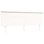 Cama matrimonio personas mayores cabecero madera maciza blanco de , Camas y somieres - Ref: Foro24-3195497, Precio: 218,95 €,...