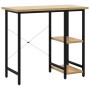 MDF computer desk metal black oak 80x40x72 cm by , Desks - Ref: Foro24-20557, Price: 57,37 €, Discount: %