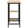 MDF computer desk metal black oak 80x40x72 cm by , Desks - Ref: Foro24-20557, Price: 57,37 €, Discount: %