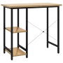 MDF computer desk metal black oak 80x40x72 cm by , Desks - Ref: Foro24-20557, Price: 57,37 €, Discount: %