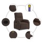 Sillón reclinable de masaje tela de microfibra marrón de , Sillones - Ref: Foro24-373455, Precio: 253,99 €, Descuento: %