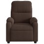 Sillón reclinable de masaje tela de microfibra marrón de , Sillones - Ref: Foro24-373455, Precio: 253,99 €, Descuento: %