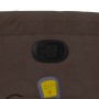 Brown Microfiber Fabric Massage Recliner by , Armchairs - Ref: Foro24-373455, Price: 253,99 €, Discount: %