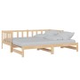 Sofá cama nido madera maciza de pino 90x200 cm de , Camas y somieres - Ref: Foro24-836156, Precio: 162,08 €, Descuento: %