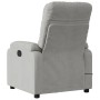 Massage Recliner Light Gray Microfiber Fabric by , Armchairs - Ref: Foro24-373457, Price: 224,76 €, Discount: %