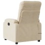 Cream Microfiber Fabric Massage Recliner by , Armchairs - Ref: Foro24-373460, Price: 236,23 €, Discount: %