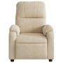 Cream Microfiber Fabric Massage Recliner by , Armchairs - Ref: Foro24-373460, Price: 236,23 €, Discount: %