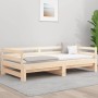 Trundle sofa bed solid pine wood 90x190 cm by , Beds and slatted bases - Ref: Foro24-840135, Price: 133,20 €, Discount: %