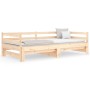 Trundle sofa bed solid pine wood 90x190 cm by , Beds and slatted bases - Ref: Foro24-840135, Price: 133,20 €, Discount: %