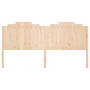 Cabecero de cama madera maciza de pino 206x4x110 cm de , Cabeceros y pies de cama - Ref: Foro24-818490, Precio: 76,99 €, Desc...