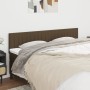 Headboards 2 units of dark brown fabric 100x5x78/88 cm by , Headboards and footboards - Ref: Foro24-346287, Price: 67,99 €, D...