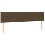 Headboards 2 units of dark brown fabric 100x5x78/88 cm by , Headboards and footboards - Ref: Foro24-346287, Price: 68,91 €, D...