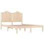 Estructura de cama de madera maciza de pino 200x200 cm de , Camas y somieres - Ref: Foro24-3103798, Precio: 163,99 €, Descuen...