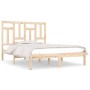 Solid pine wood bed frame 140x190 cm by , Beds and slatted bases - Ref: Foro24-3104523, Price: 108,26 €, Discount: %