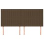 Headboards 4 units of dark brown fabric 80x5x78/88 cm by , Headboards and footboards - Ref: Foro24-3116579, Price: 112,43 €, ...