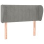 Light gray velvet headboard 83x23x78/88 cm by , Headboards and footboards - Ref: Foro24-3117412, Price: 50,11 €, Discount: %