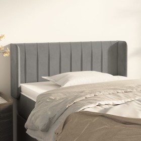 Cabecero de terciopelo gris claro 83x16x78/88 cm de , Cabeceros y pies de cama - Ref: Foro24-3119036, Precio: 51,33 €, Descue...