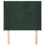 Headboard with dark green velvet ears 93x16x118/128 cm by , Headboards and footboards - Ref: Foro24-3119857, Price: 79,13 €, ...