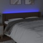 Cabecero con LED de tela marrón oscuro 163x16x78/88 cm de , Cabeceros y pies de cama - Ref: Foro24-3123483, Precio: 75,48 €, ...