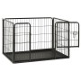 Corral para perros cachorros acero 91,5x59x61 cm de vidaXL, Casetas y cercados para perros - Ref: Foro24-170575, Precio: 101,...