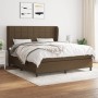 Box spring bed with dark brown fabric mattress 160x200 cm by , Beds and slatted bases - Ref: Foro24-3127976, Price: 595,17 €,...