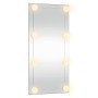 Espejo de pared con luces LED vidrio rectangular 30x60 cm de , Espejos - Ref: Foro24-3189149, Precio: 28,99 €, Descuento: %