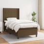 Cama box spring con colchón tela marrón oscuro 80x200 cm de , Camas y somieres - Ref: Foro24-3131548, Precio: 322,82 €, Descu...