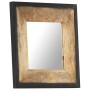 Solid mango wood mirror 50x50 cm by , Mirrors - Ref: Foro24-321629, Price: 59,76 €, Discount: %